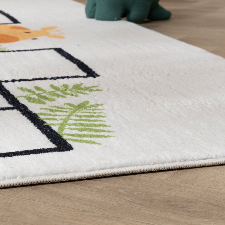 Tapis d'extérieur à fleurs - Ruby Giraffe Crème - 5