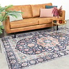 Tapis vintage - Imagine Medaillon Bleu - thumbnail