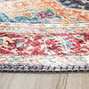 Tapis vintage rond - Azara Bleu/Rouge - thumbnail 5