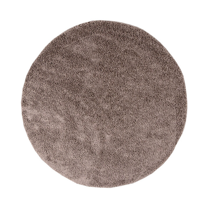 Tapis rond à poils longs - Lofty Taupe - 1