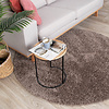 Tapis rond à poils longs - Lofty Taupe - thumbnail 3