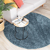Tapis rond à poils longs - Lofty Bleu - thumbnail 3