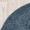 Tapis rond à poils longs - Lofty Bleu - thumbnail 6