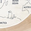 Tapis à fleurs - Globe Crème - thumbnail 3