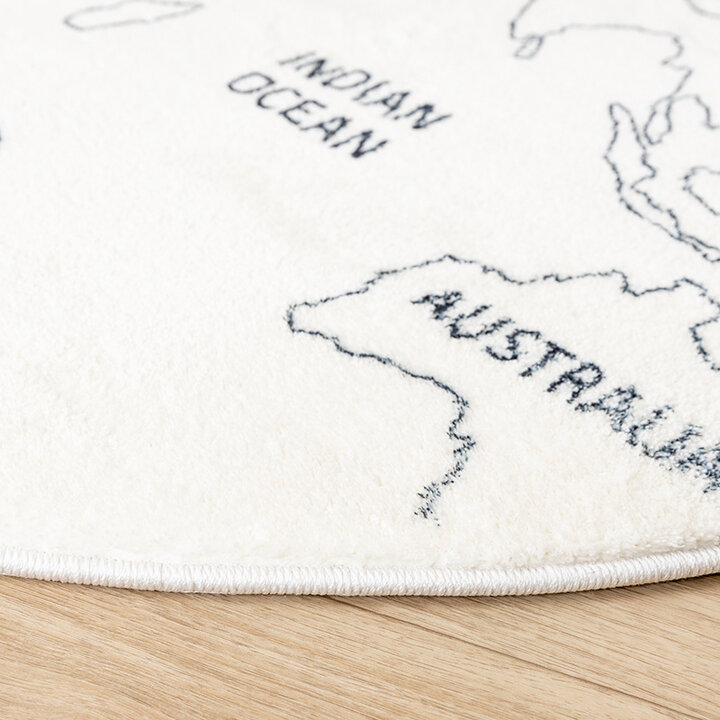 Tapis à fleurs - Globe Crème - 4