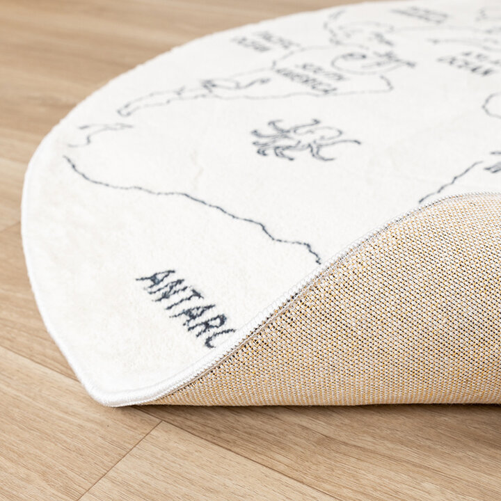 Tapis à fleurs - Globe Crème - 5