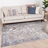 Tapis vintage - Lugan Taupe/Bleu - thumbnail