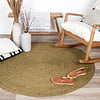 Tapis en jute - Fair Rond Vert - thumbnail 3