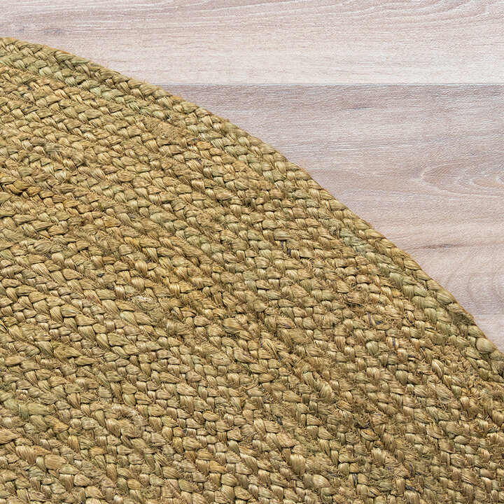 Tapis en jute - Fair Rond Vert - 5