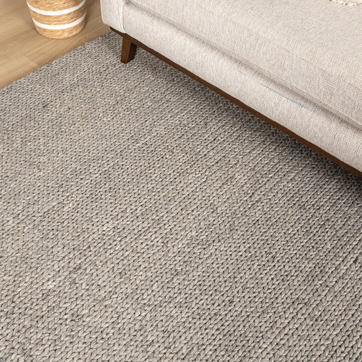 Tapis en laine - Twist Gris - 3