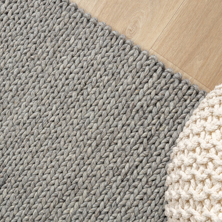 Tapis en laine - Twist Gris - 4