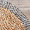 Tapis en jute - Fair Rond Naturel/Gris - thumbnail 5