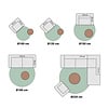 Tapis en jute - Fair Rond Naturel/Gris - thumbnail 7