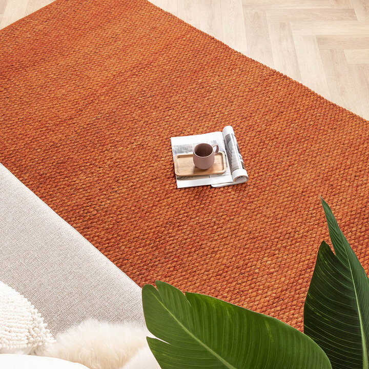 Tapis en laine - Brilliant Terracotta - 3