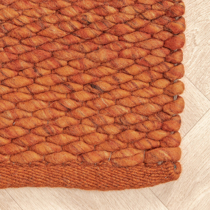 Tapis en laine - Brilliant Terracotta - 7