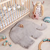 Tapis pour enfants - Huggy Olifant Gris - thumbnail