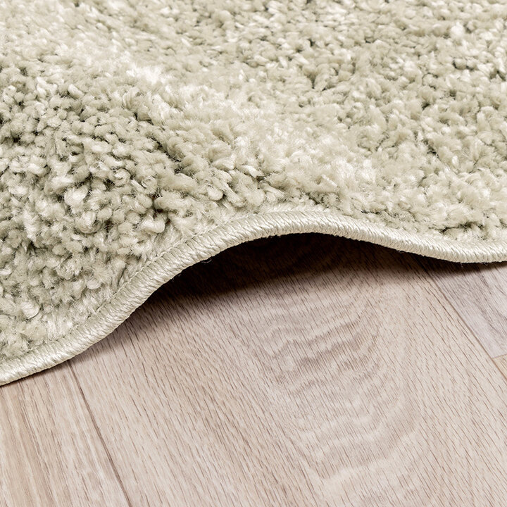 Tapis rond à poils longs - Lofty Menthe - 4