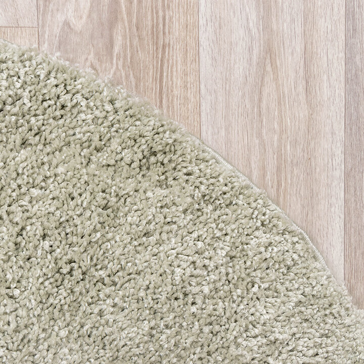 Tapis rond à poils longs - Lofty Menthe - 6