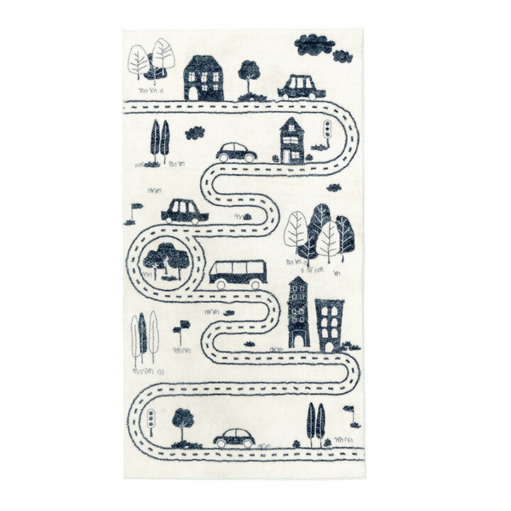 Tapis de Couloir vintage - Dex Lane Noir - 1