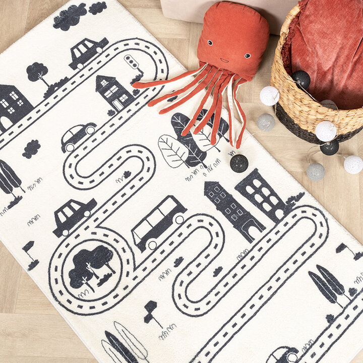 Tapis de Couloir vintage - Dex Lane Noir - 2