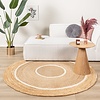 Tapis rond en jute - Mirai Circle Blanc/Naturel - thumbnail