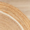 Tapis rond en jute - Mirai Circle Blanc/Naturel - thumbnail 3