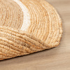 Tapis rond en jute - Mirai Circle Blanc/Naturel - thumbnail 5