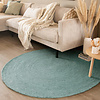 Tapis en laine rond - Wise Bleu - thumbnail 3