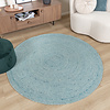 Tapis en laine rond - Wise Bleu - thumbnail 5