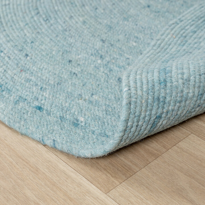 Tapis en laine rond - Wise Bleu - 9