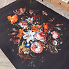 Tapis rond à fleurs - Florine Noir/Orange - thumbnail 2