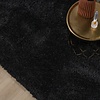 Tapis shaggy rond - Blaze Noir - thumbnail 3