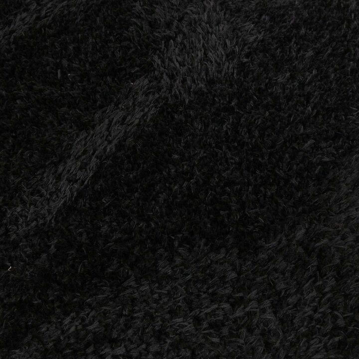 Tapis shaggy rond - Blaze Noir - 4