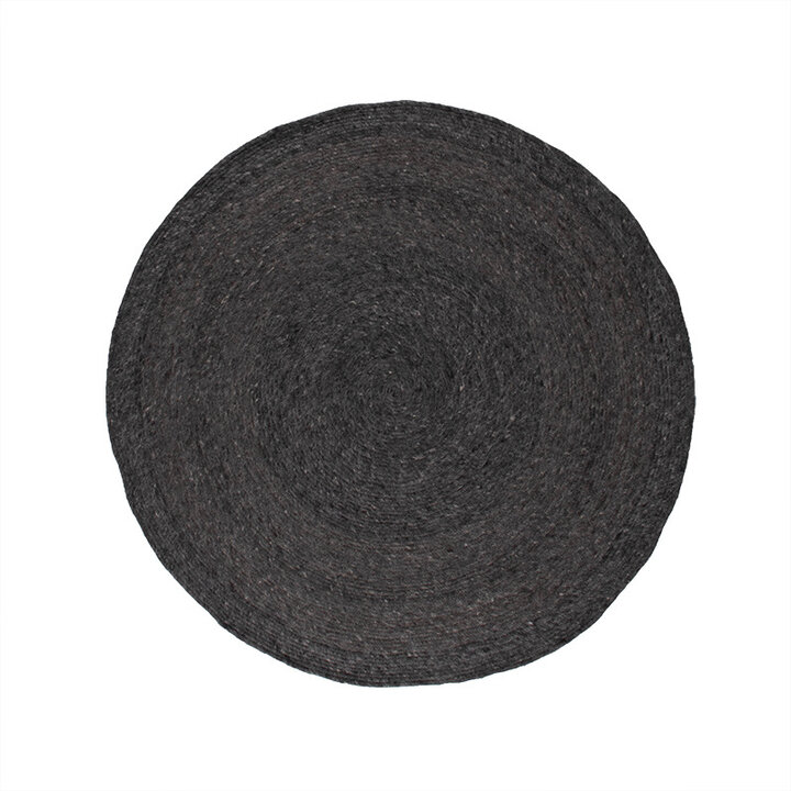 Tapis en laine rond - Wise Anthracite - 1