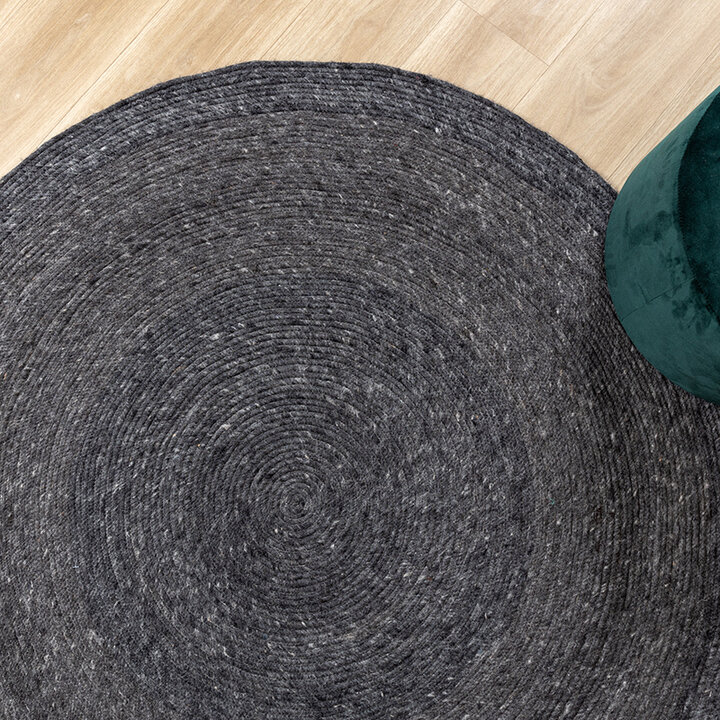 Tapis en laine rond - Wise Anthracite - 6