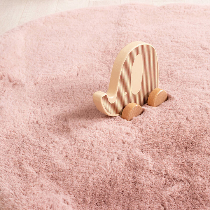 Tapis pour enfants - Huggy Olifant Rose - 4