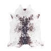 Tapis Peau de vache - Bovine Blanc/Brun Foncé - thumbnail 1