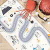 Tapis de Couloir vintage - Dex Road Bleu - thumbnail 2