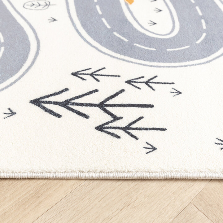 Tapis de Couloir vintage - Dex Road Bleu - 4