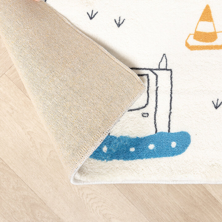 Tapis de Couloir vintage - Dex Road Bleu - 6