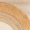 Tapis rond en jute - Mirai Border Blanc/Naturel - thumbnail 3