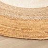 Tapis rond en jute - Mirai Border Blanc/Naturel - thumbnail 4