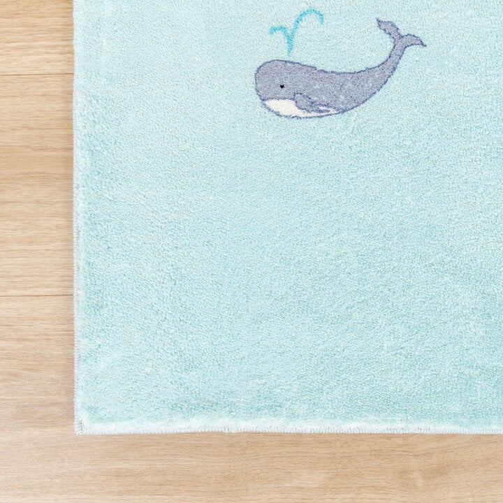 Tapis pour enfants - Globe Bleu Clair - 4