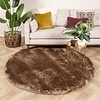 Tapis rond à poils longs - Glorious Taupe - thumbnail