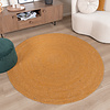 Tapis en laine rond - Wise Jaune - thumbnail 5