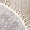 Tapis rond à poils longs - Lofty Fringe Gris Clair - thumbnail 4