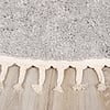 Tapis rond à poils longs - Lofty Fringe Gris Clair - thumbnail 5