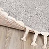 Tapis rond à poils longs - Lofty Fringe Gris Clair - thumbnail 6