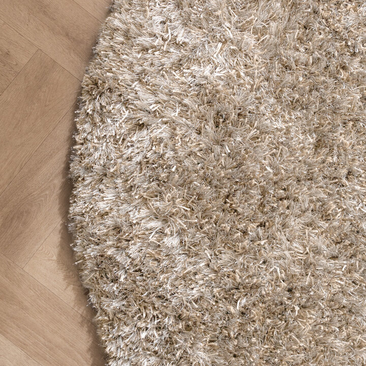 Tapis shaggy ovale - Grace Blanc - 4