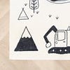Tapis de Couloir vintage - Dex Road Noir - thumbnail 3